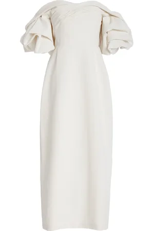 DELPHINE DELAFON Tess Off-The-Shoulder Taffeta Midi Dress