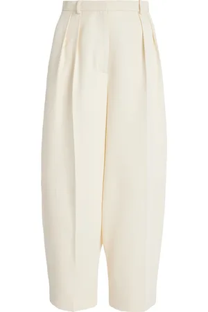 Altuzarra Dash Pleated Crepe Tapered Pants