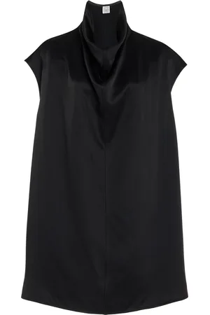 Totême Funnel-Neck Satin Top