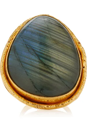 Sylvia Toledano Macaron 22K Gold-Plated Labradorite Ring