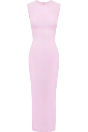 ALEX PERRY Sleeveless Power Mesh Midi Dress