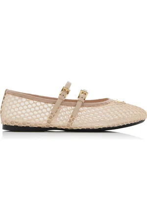 Prada Crocheted Cotton Ballet Flats