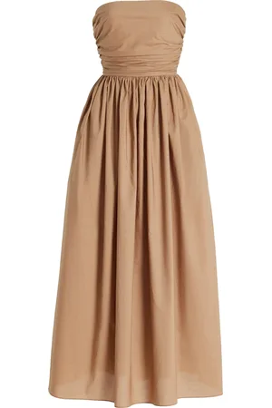 MATTEAU Strapless Cotton Maxi Dress