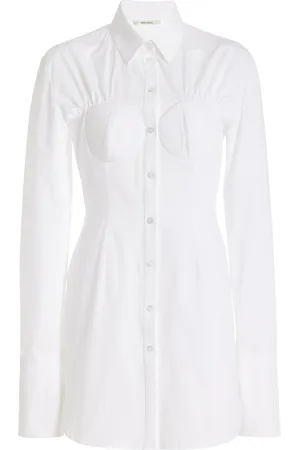 Nensi Dojaka Cup-Detailed Cotton Shirt