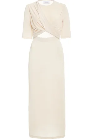 Significant Other Mila Cutout Draped Jersey Midi Dress