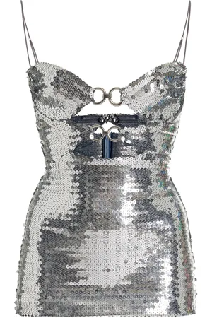 Nensi Dojaka Cutout Sequin Top