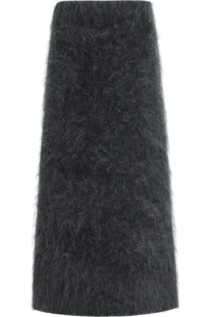 By Malene Birger Estille Brushed Mohair-Blend Midi Skirt