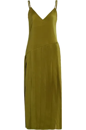 J.W.Anderson Spliced Ribbon Crepe Midi Dress