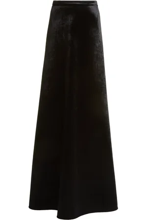 Balenciaga Velvet Maxi Skirt