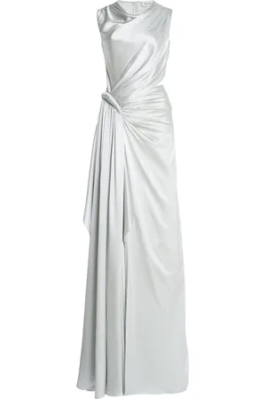DEL CORE Draped Silk Gown