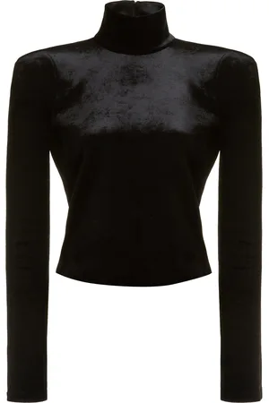 Balenciaga Velvet Turtleneck Bodysuit
