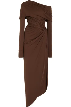 Oscar de la Renta Off-The-Shoulder Maxi Dress