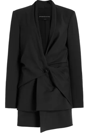 BRANDON MAXWELL The Mila Wool Layered Jacket