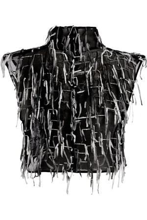 MATICEVSKI Zinc High Neck Cotton-Blend Crop Top