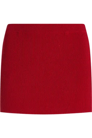 AYA MUSE Exclusive Knit Cotton-Blend Mini Skirt