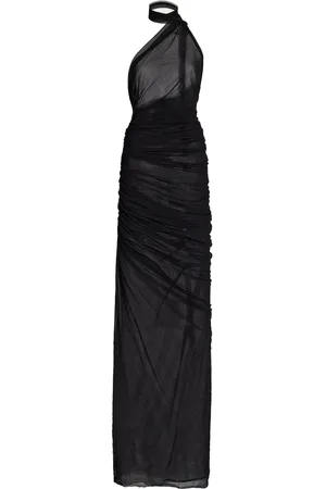 Ludovic De Saint Sernin Kendall Georgette Maxi Halter Dress