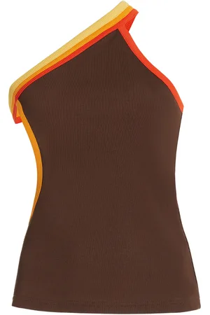 CHRISTOPHER ESBER Exclusive Verner Off-The-Shoulder Ribbed-Jersey Tank Top