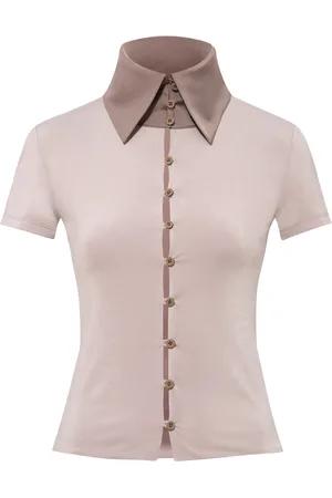 SIEDRES Salen Button-Detailed Jersey Top