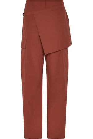 Paris Georgia Elliot Wrap-Front Crepe Cargo Pants