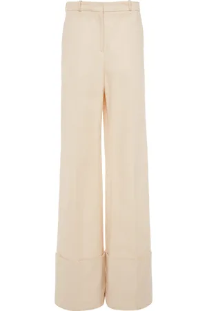 DEL CORE Cotton Wide-Leg Trousers