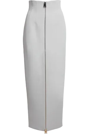 Khaite Ruddy Crepe Satin Maxi Skirt