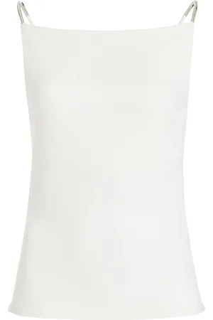 BRANDON MAXWELL The Jenna Boat Neck Tank Top