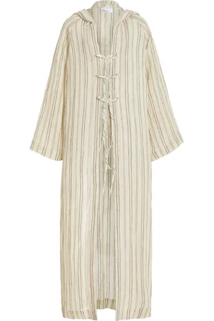 Lisa Marie Fernandez Hooded Linen Robe