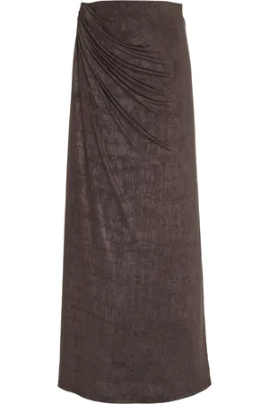 Significant Other Priya Draped Crepe Maxi Skirt