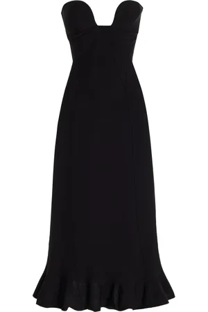 Nensi Dojaka Knit Bustier Midi Dress