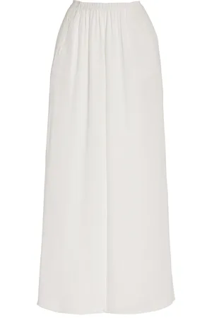 The Frankie Shop Exclusive Merit Sheer Crepe Wide-Leg Pants