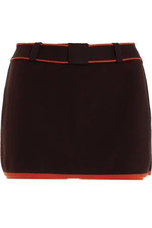 SIEDRES Exclusive Jasmy Ribbed-Knit Mini Skirt