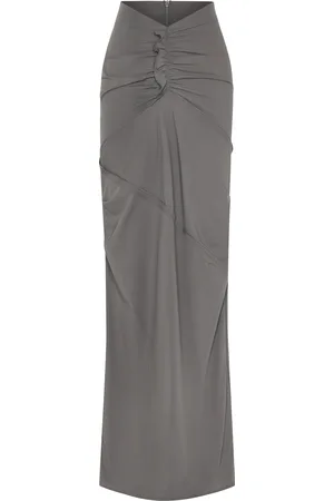 Paris Georgia Ruffled Stretch-Nylon Maxi Skirt