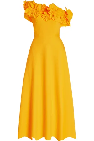 GRETA CONSTANTINE Exclusive Zocker Off-The-Shoulder Scuba Maxi Dress