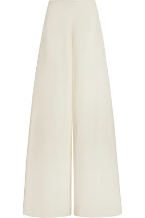 The Row Dela High-Rise Wool Wide-Leg Pants