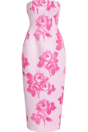 EMILIA WICKSTEAD Romina Faille Taffeta Midi Dress