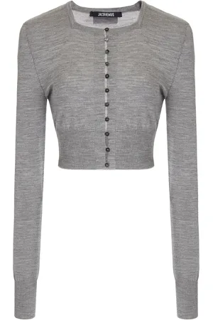Jacquemus Spiaggia Cropped Wool-Blend Cardigan