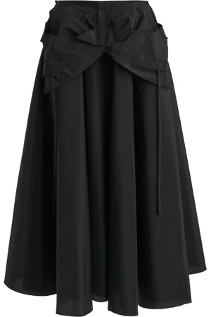 Maison Margiela Deconstructed-Waist Nylon Midi Skirt