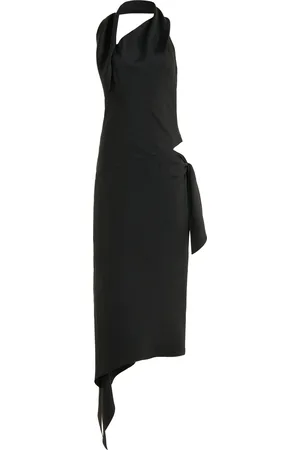 Courrèges Cutout Silk Midi Dress