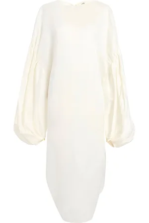 Khaite Zelma Oversized Silk Midi Dress