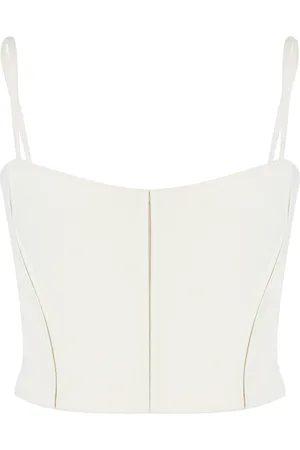 DEL CORE Sculpted Crepe Corset Top