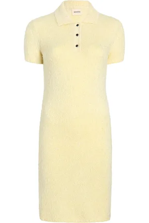 Khaite Graciela Knit Silk-Cashmere Polo Mini Dress