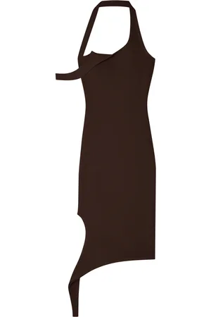 Courrèges Undressed Asymmetric Knit Midi Dress