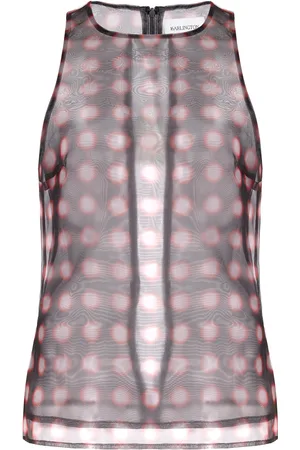 16Arlington Tari Printed Organza Top