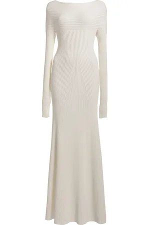 A.W.A.K.E. MODE Off-the-Shoulder Knit Maxi Dress