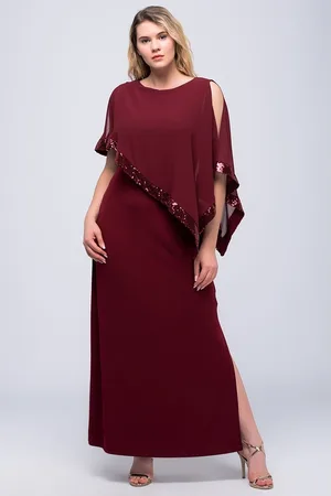 sans Plus Size Evening Dress