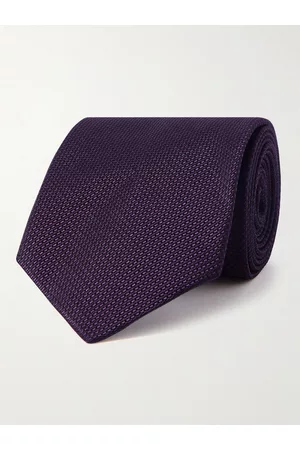 Tom Ford Men Neckties - 8cm Checked Silk-Jacquard Tie