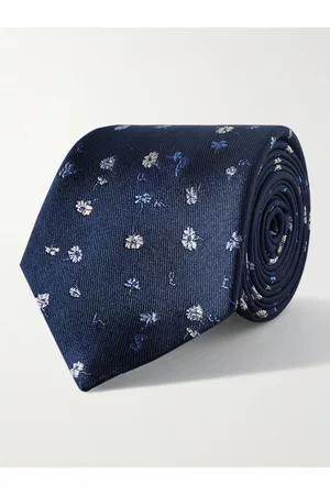 Paul Smith 8cm Embroidered Silk-Twill Tie