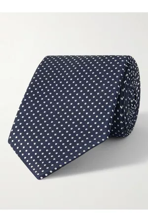 CANALI Men Neckties - 7cm Polka Dot Silk-Jacquard Tie