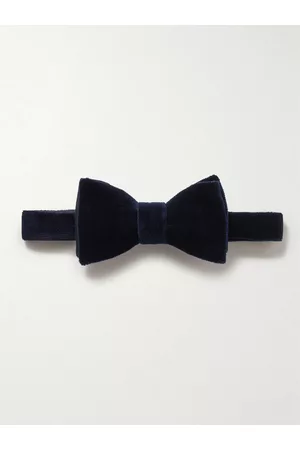 Favourbrook Men Bow Ties - Pre-Tied Cotton-Velvet Bow Tie