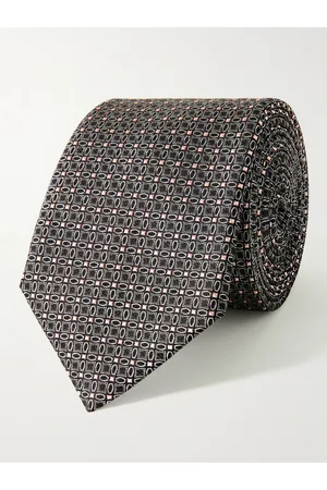 Lanvin Embroidered Silk Tie